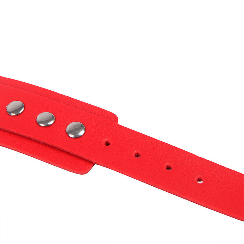 SUBBLIME - 953706 HANDCUFFS WITH BONDAGE BELT RED ONE SIZE - My naughty haven #