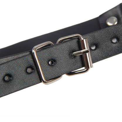 SUBBLIME - 953720 BONDAGE LEATHER STRAP BREAST CLAMPS BLACK ONE SIZE - My naughty haven #