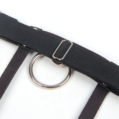 SUBBLIME - 953744 ADJUSTABLE LEATHER PUNK GARTER BLACK ONE SIZE - My naughty haven #