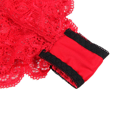 SUBBLIME - 953898 SILK AND LACE NIGHTGOWN + PANTIES RED S/M - My naughty haven #