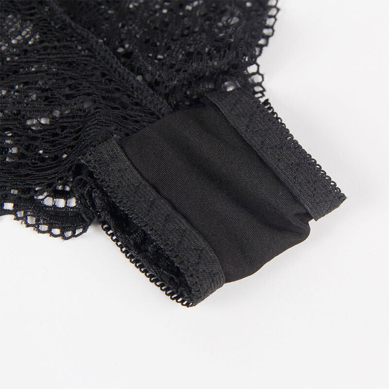 SUBBLIME - 953911 SILK AND LACE NIGHTGOWN + PANTIES BLACK S/M - My naughty haven #