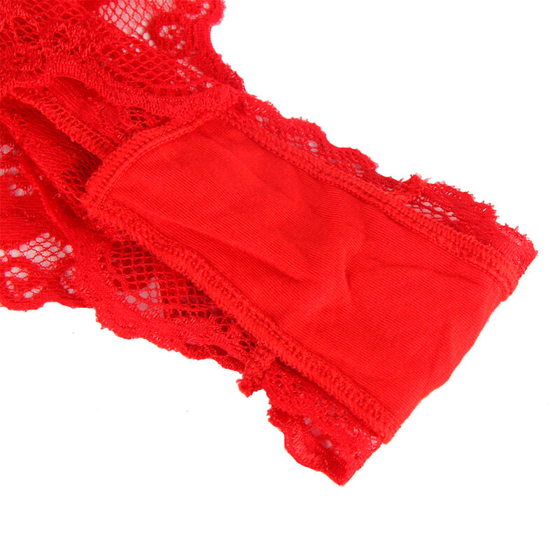 SUBBLIME - 953980 SEXY BODY WITH RUFFLES + BELT RED L/XL - My naughty haven #