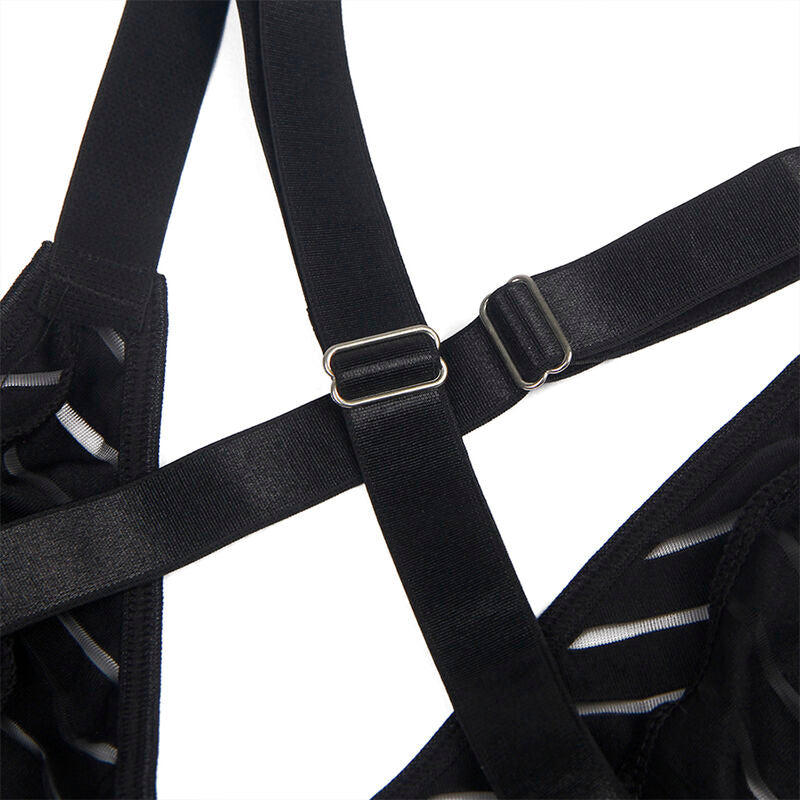 SUBBLIME - 954154 BODY WITH GARTER BELT BLACK L/XL - My naughty haven #