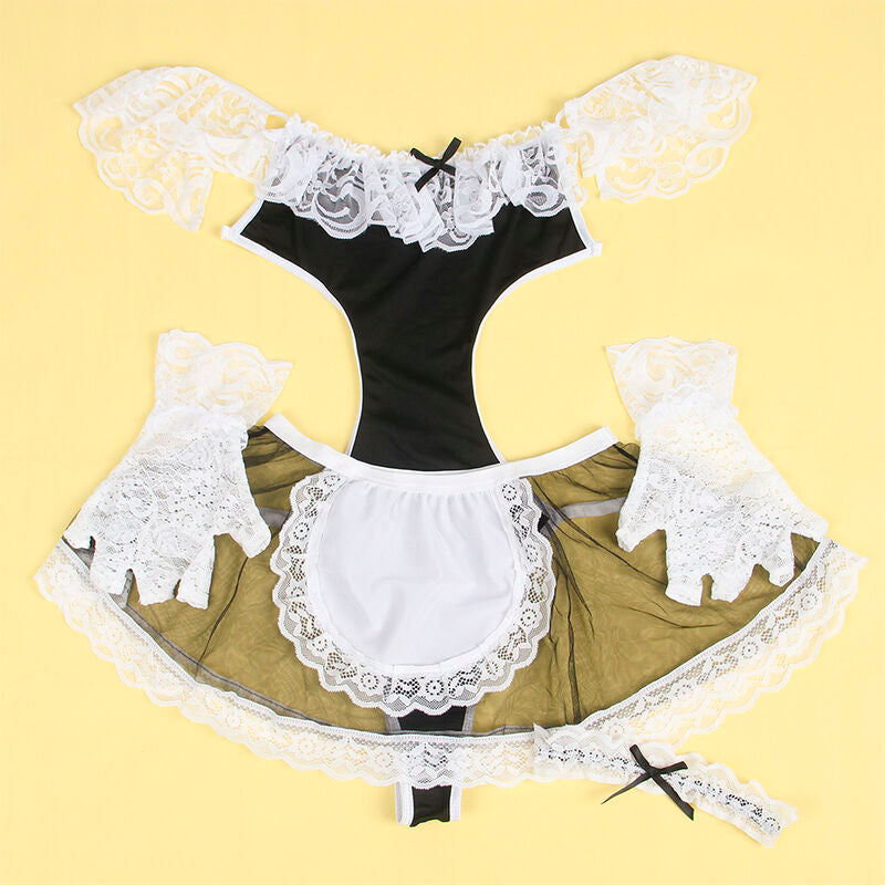 SUBBLIME - 954314 SEXY MAID COSTUME BLACK/WHITE L/XL - My naughty haven #
