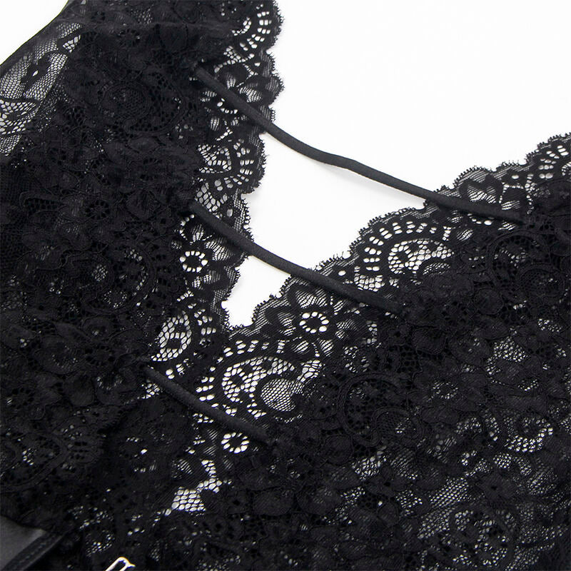SUBBLIME - 954390 SEXY BODY WITH GARTER BELT BLACK L/XL - My naughty haven #