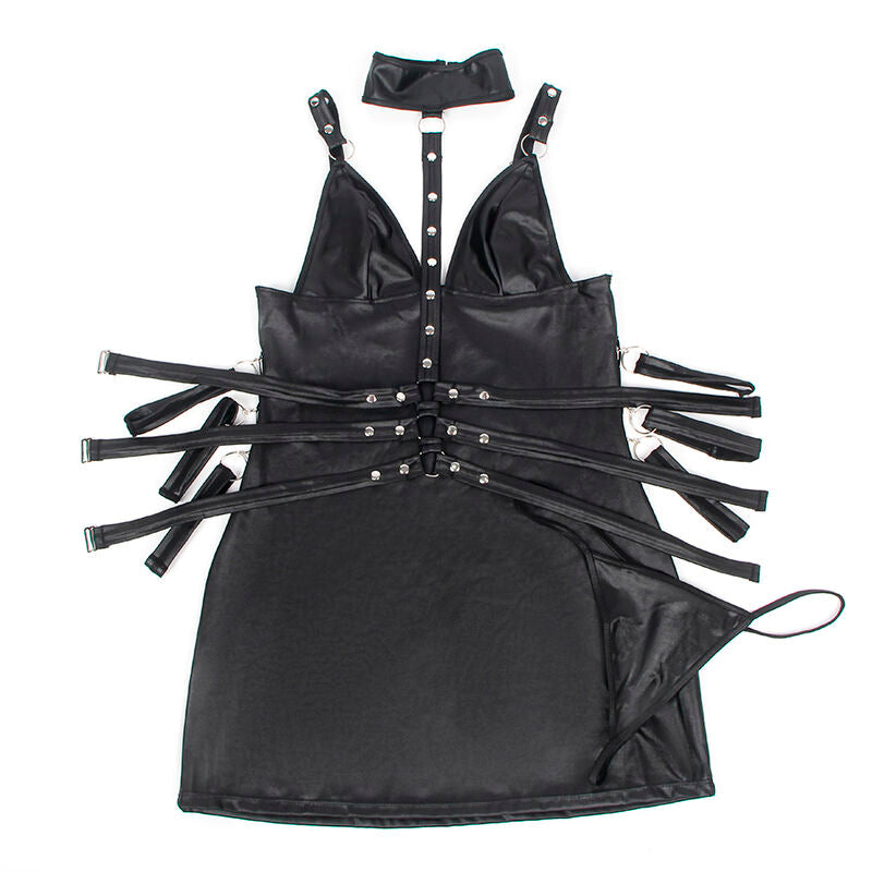 SUBBLIME - 954413 LEATHER BONDAGE BODY BLACK L/XL - My naughty haven #