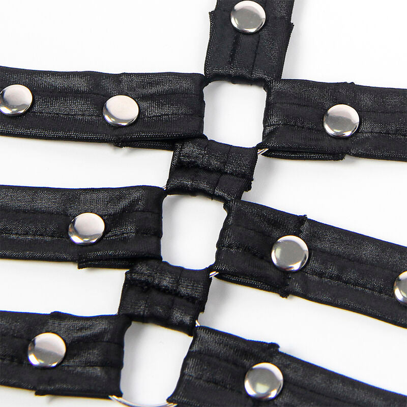 SUBBLIME - 954413 LEATHER BONDAGE BODY BLACK L/XL - My naughty haven #