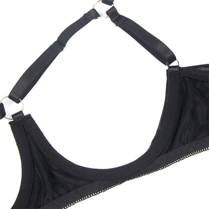 SUBBLIME - 955205 BRA SET WITH ADJUSTABLE BLACK BOW L/XL - My naughty haven #