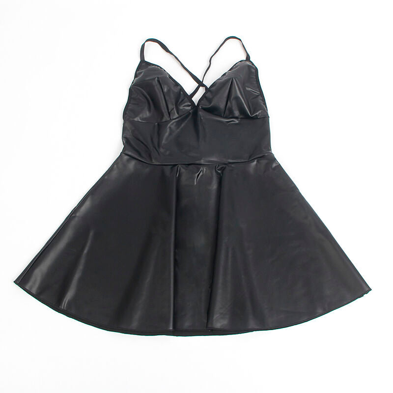 SUBBLIME - 955380 DRESS WITH BLACK LEATHER STRAPS L/XL - My naughty haven #