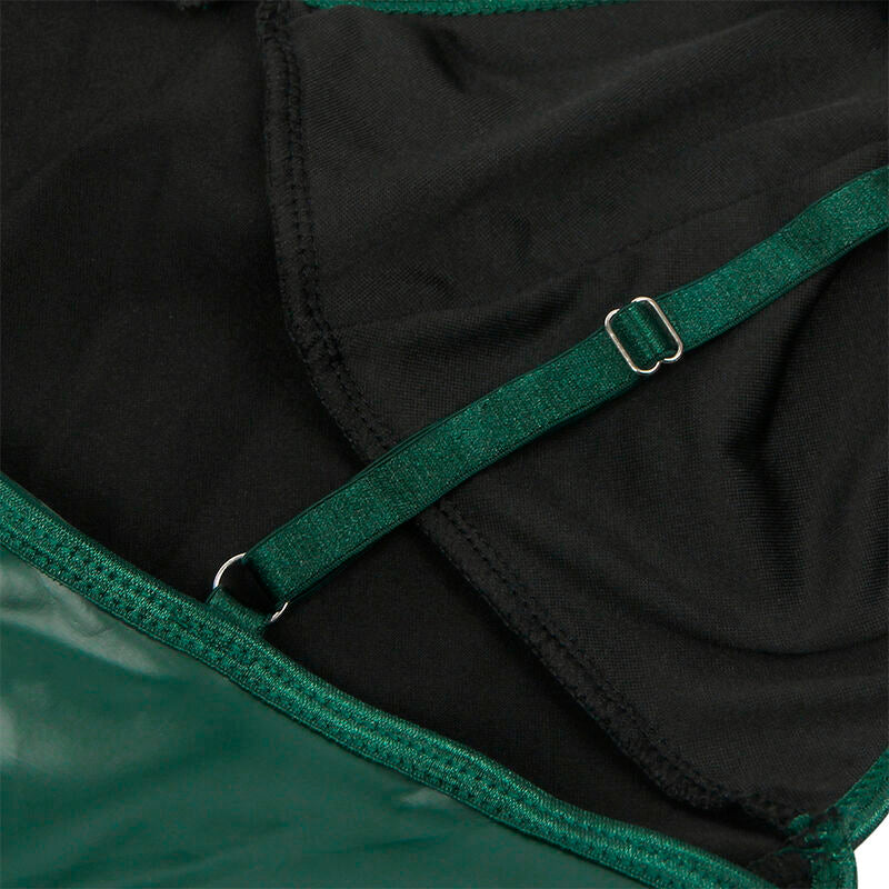 SUBBLIME - 955434 DRESS WITH GREEN LEATHER STRAPS S/M - My naughty haven #