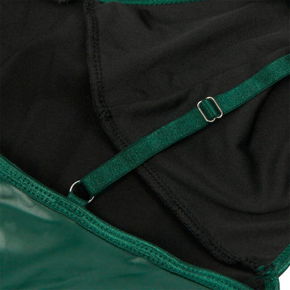 SUBBLIME - 955434 DRESS WITH GREEN LEATHER STRAPS S/M - My naughty haven #