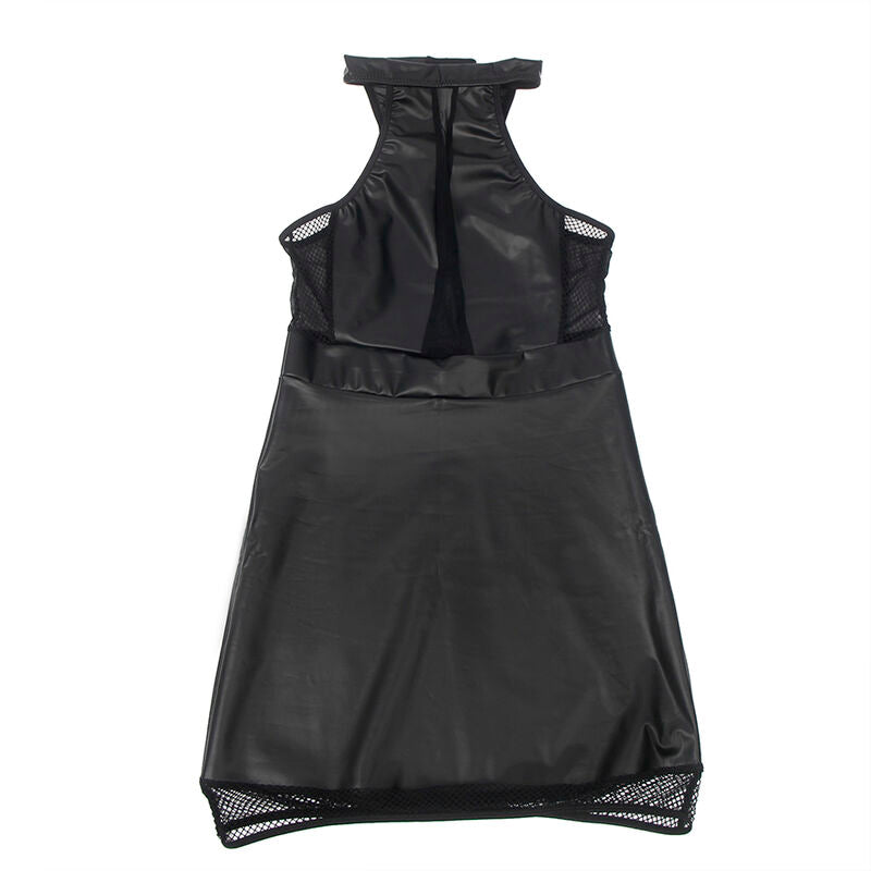 SUBBLIME - 955489 HALTER NECK DRESS WITH TRANSPARENCIES BLACK L/XL - My naughty haven #
