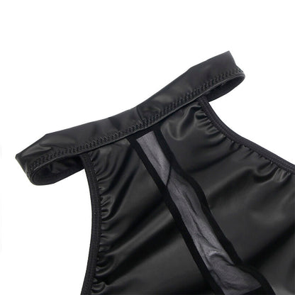 SUBBLIME - 955489 HALTER NECK DRESS WITH TRANSPARENCIES BLACK L/XL - My naughty haven #