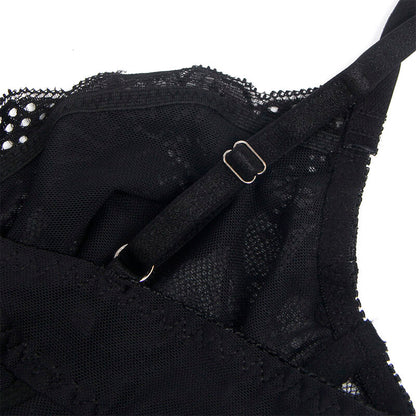 SUBBLIME - 955625 LACE BODYSUIT WITH BOTTOM CLOSURE BLACK L/XL - My naughty haven #