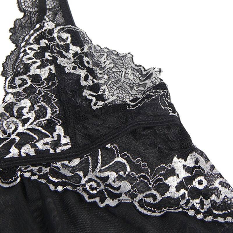 SUBBLIME - BABYDOLL FABRIC TULLE CHEST LACE S/M - My naughty haven #