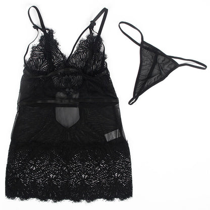 SUBBLIME - BABYDOLL WITH ADJUSTABLE LACE STRAPS BLACK S/M - My naughty haven #