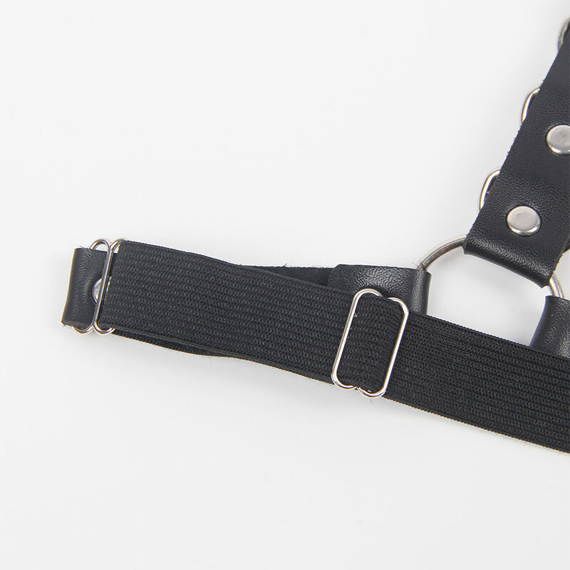 SUBBLIME - BELT AND GARTER HARNESS WITH RINGS AND CHAINDETAIL ONE SIZE - My naughty haven #