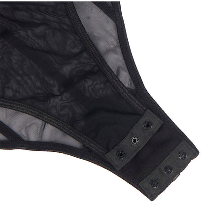 SUBBLIME - BLACK CHAIN SUSPENDERS BODYSUIT S/M - My naughty haven #
