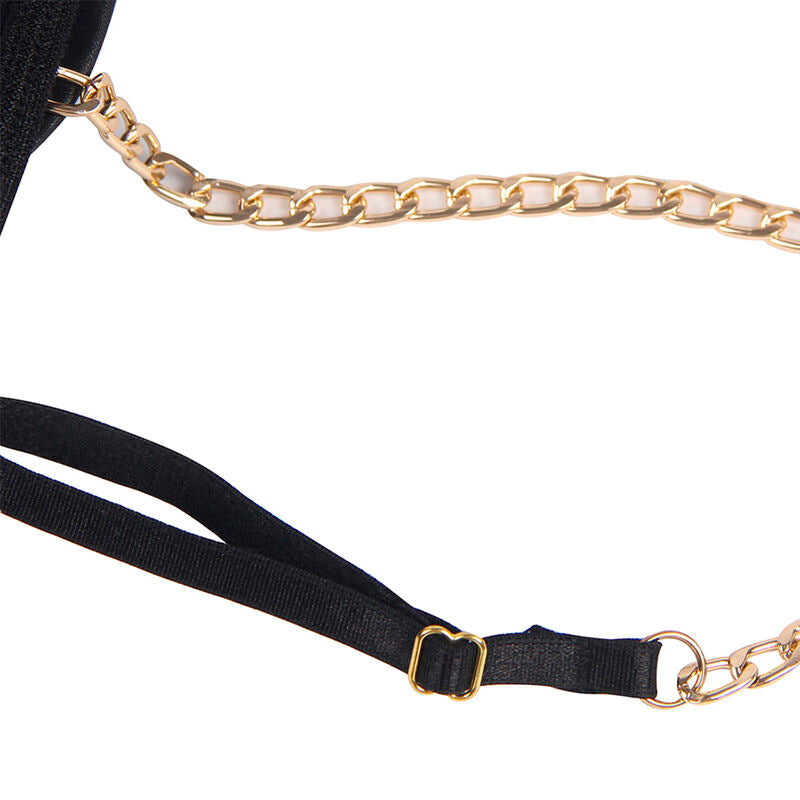 SUBBLIME - BLACK CHAIN SUSPENDERS BODYSUIT S/M - My naughty haven #