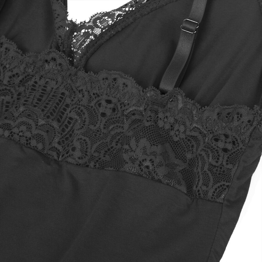 SUBBLIME - BLACK FLORAL LACE DETAIL TEDDY L/XL - My naughty haven #