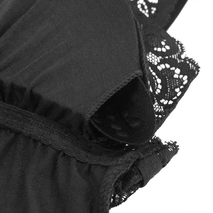 SUBBLIME - BLACK FLORAL LACE DETAIL TEDDY L/XL - My naughty haven #