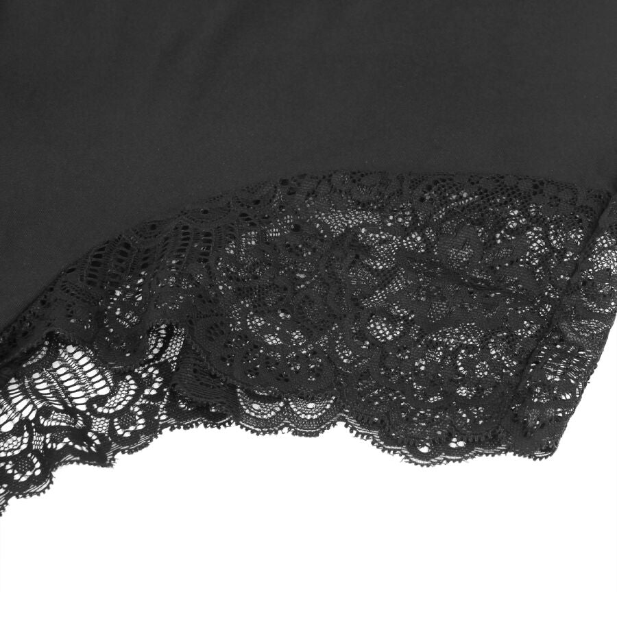 SUBBLIME - BLACK FLORAL LACE DETAIL TEDDY S/M - My naughty haven #