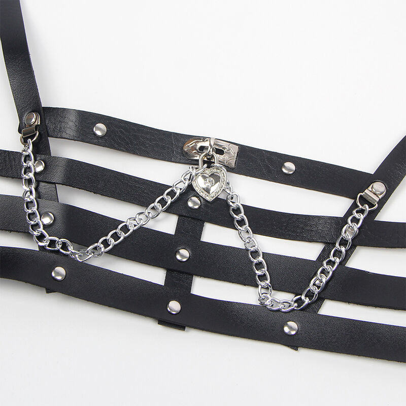SUBBLIME - CORSET HARNESS WITH CHAINDETAIL ONE SIZE - My naughty haven #