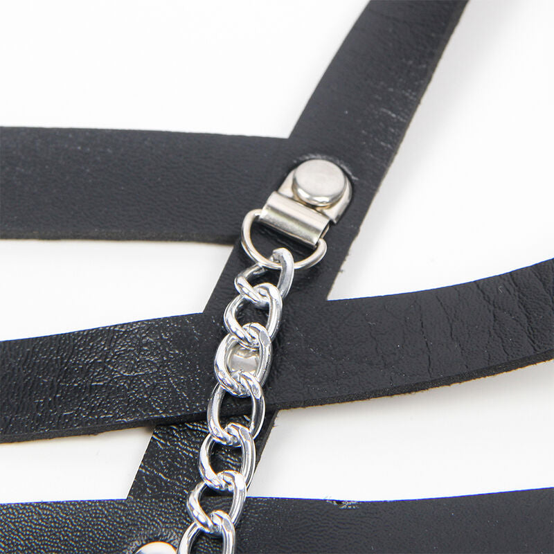 SUBBLIME - CORSET HARNESS WITH CHAINDETAIL ONE SIZE - My naughty haven #