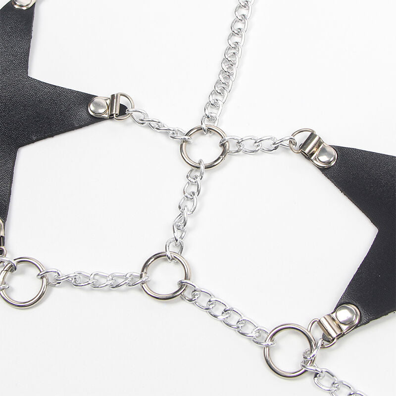 SUBBLIME - FULL BODY HARNESS WITH STAR CHAINDETAIL ONE SIZE - My naughty haven #