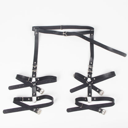 SUBBLIME - GARTER HARNESS WITH RINGS ONE SIZE - My naughty haven #