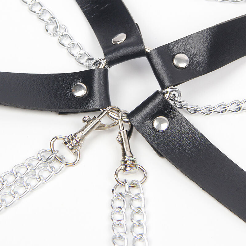 SUBBLIME - HARNESS BRA WITH CHAINDETAIL ONE SIZE - My naughty haven #