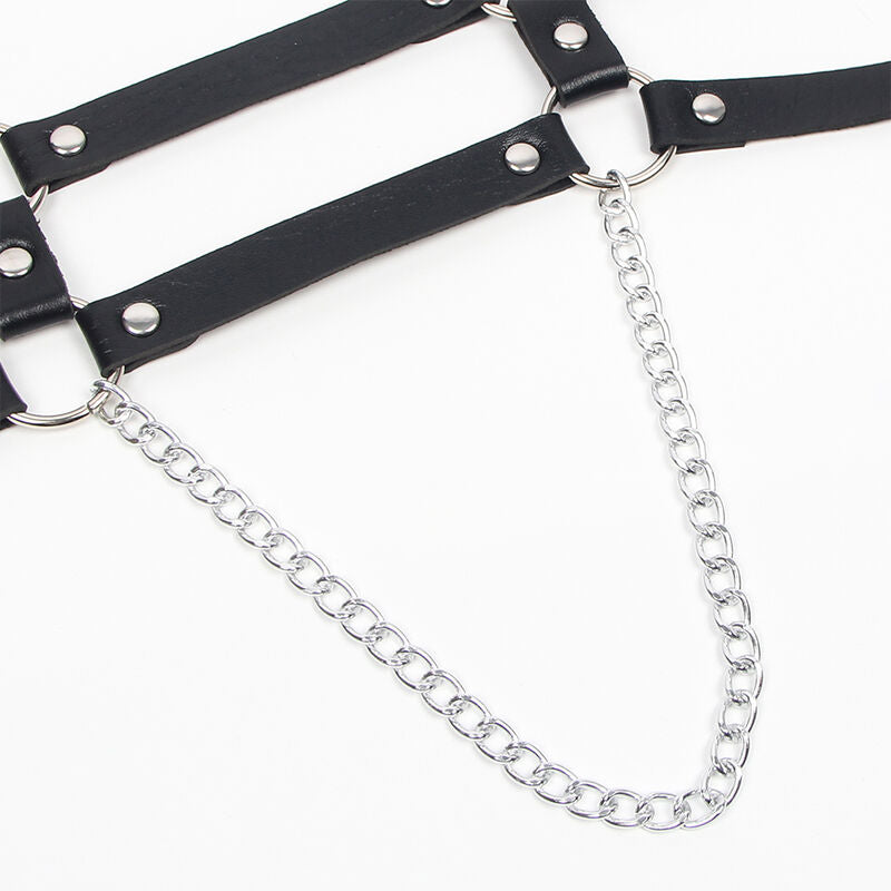 SUBBLIME - HARNESS WITH STRAPS AND CHAINDETAILS ONE SIZE - My naughty haven #