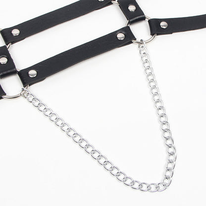 SUBBLIME - HARNESS WITH STRAPS AND CHAINDETAILS ONE SIZE - My naughty haven #