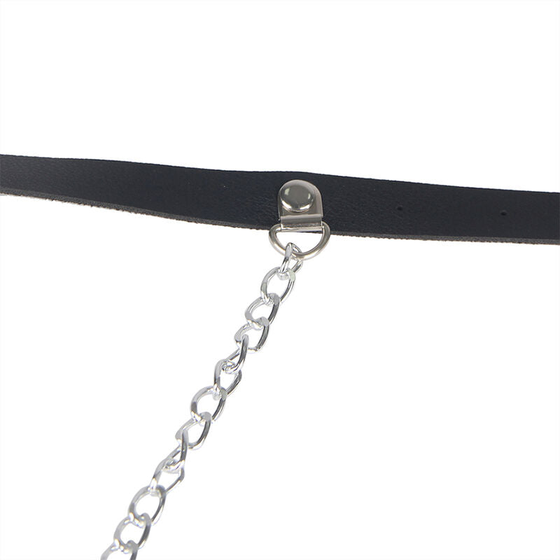 SUBBLIME - LEATHER BELT HARNESS BLACK ONE SIZE - My naughty haven #