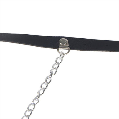 SUBBLIME - LEATHER BELT HARNESS BLACK ONE SIZE - My naughty haven #