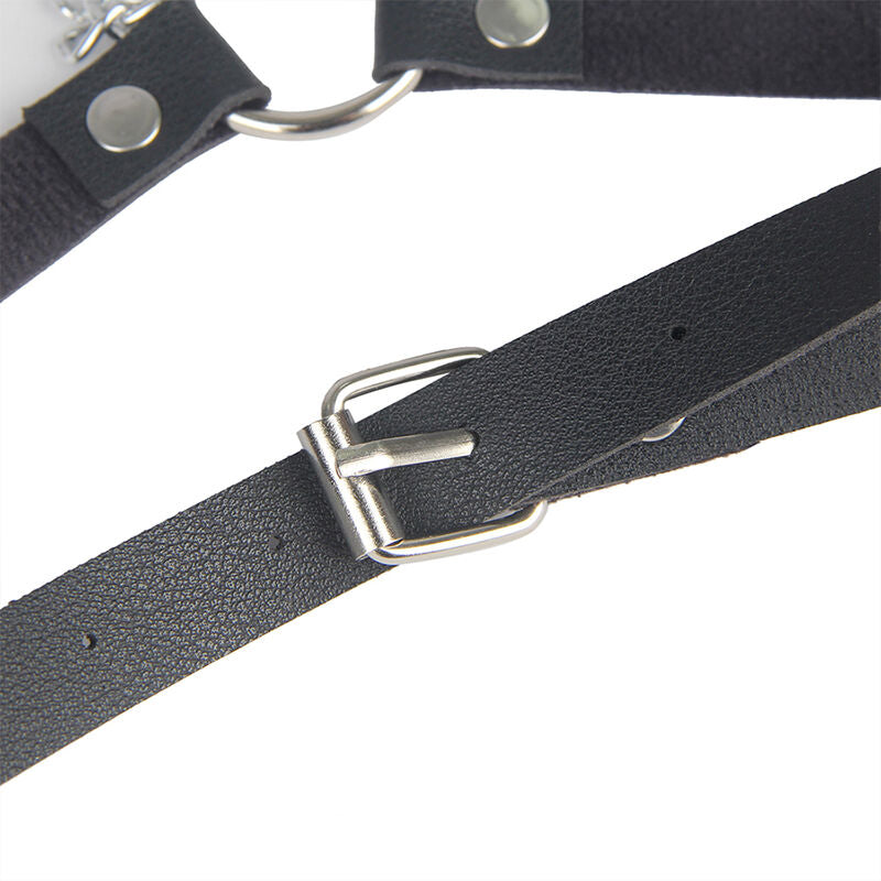 SUBBLIME - LEATHER BELT HARNESS BLACK ONE SIZE - My naughty haven #