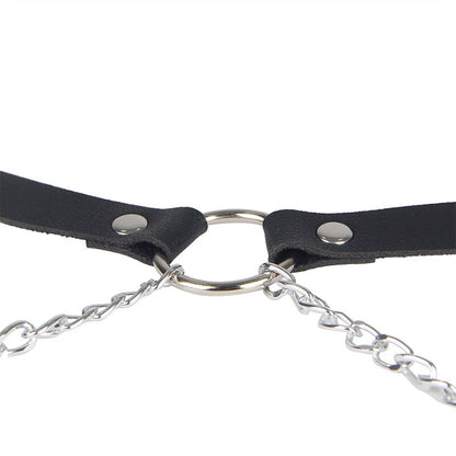 SUBBLIME - LEATHER BELT HARNESS BLACK ONE SIZE - My naughty haven #