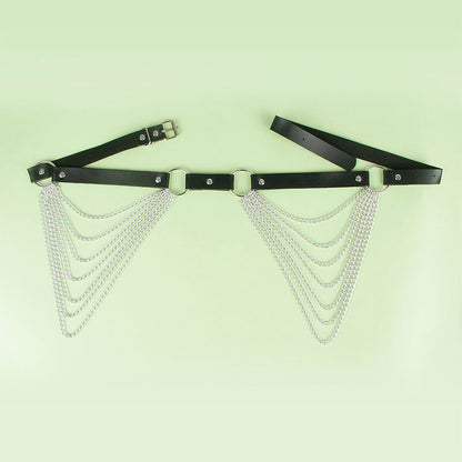 SUBBLIME - LEATHER CHAINBELT BLACK ONE SIZE - My naughty haven #