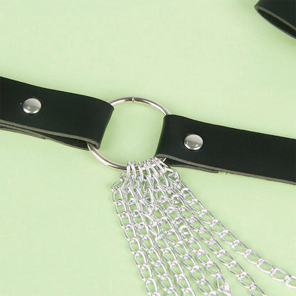SUBBLIME - LEATHER CHAINBELT BLACK ONE SIZE - My naughty haven #