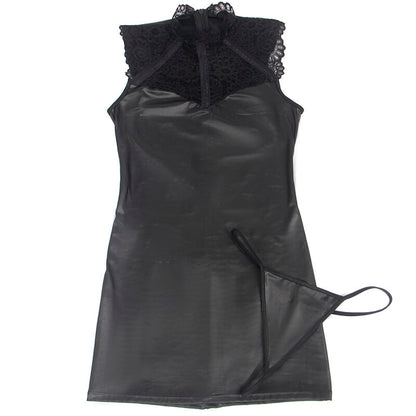 SUBBLIME - SEXY LEATHER DRESS S/M - My naughty haven #