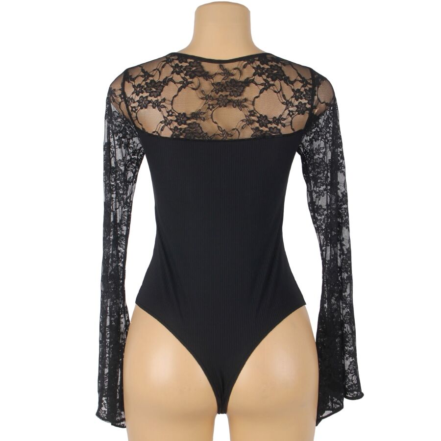 SUBBLIME - TEDDY FLORAL PATTERN LONG SLEEVE S/M - My naughty haven #