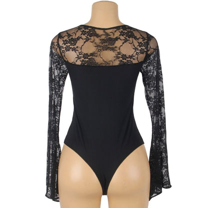 SUBBLIME - TEDDY FLORAL PATTERN LONG SLEEVE S/M - My naughty haven #