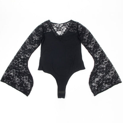SUBBLIME - TEDDY FLORAL PATTERN LONG SLEEVE S/M - My naughty haven #