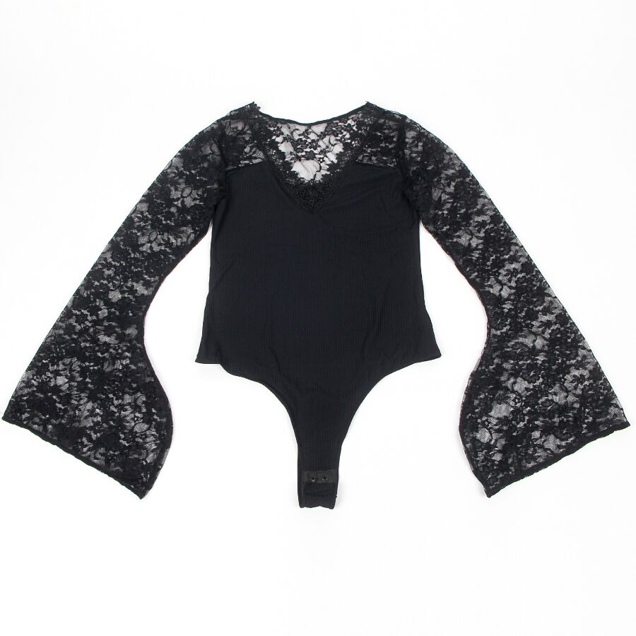 SUBBLIME - TEDDY FLORAL PATTERN LONG SLEEVE S/M - My naughty haven #