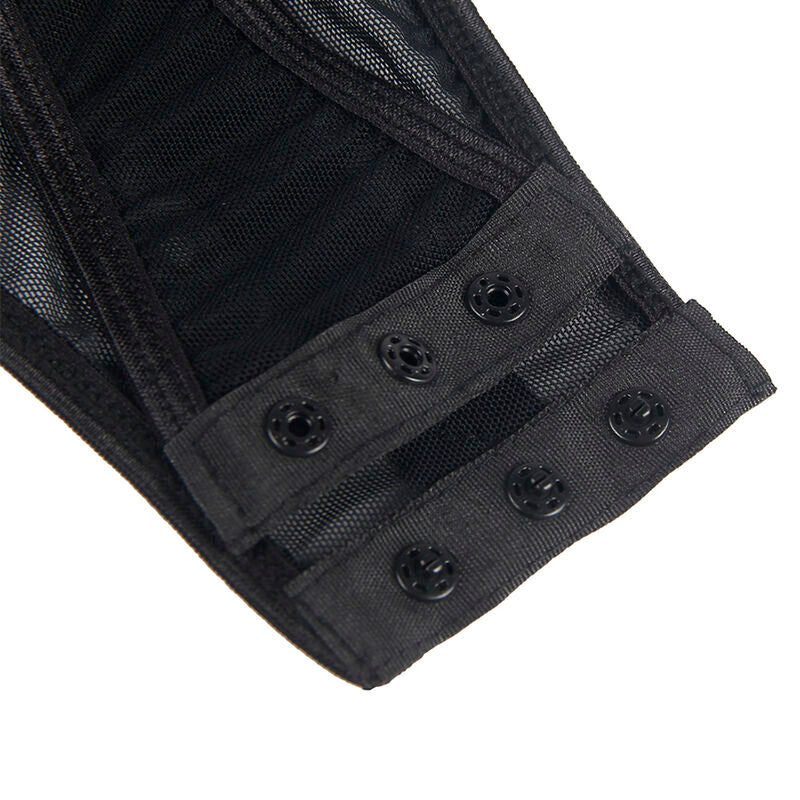 SUBBLIME - TEDDY WITH GARTER STRAP DETAIL CHEST BLACK S/M - My naughty haven #