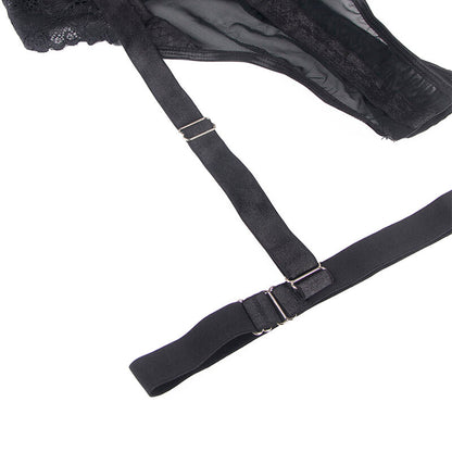SUBBLIME - TEDDY WITH GARTER STRAP DETAIL CHEST BLACK S/M - My naughty haven #