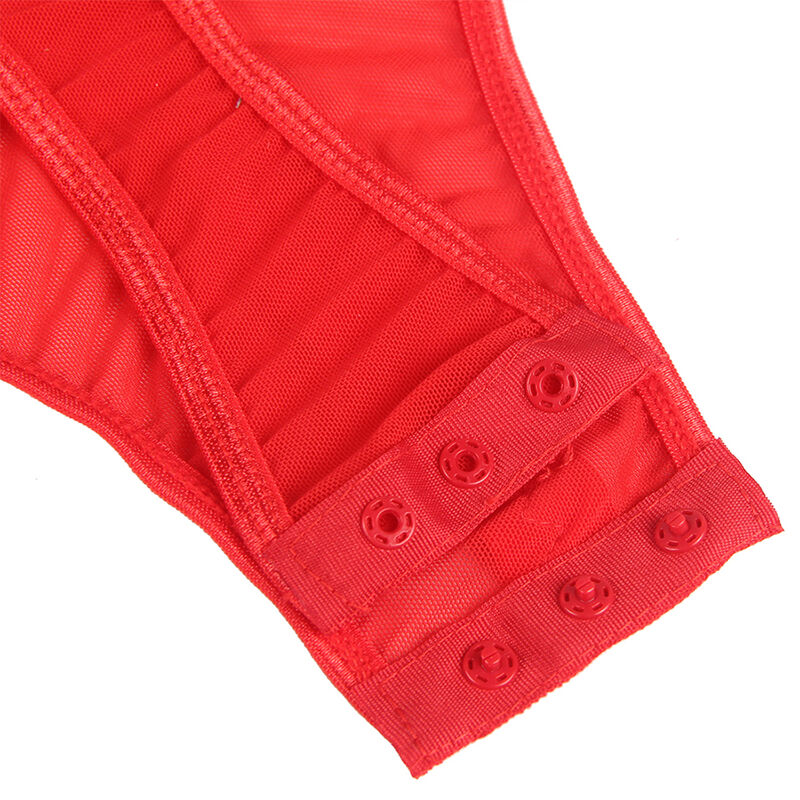 SUBBLIME - TEDDY WITH GARTER STRAP DETAIL CHEST RED S/M - My naughty haven #