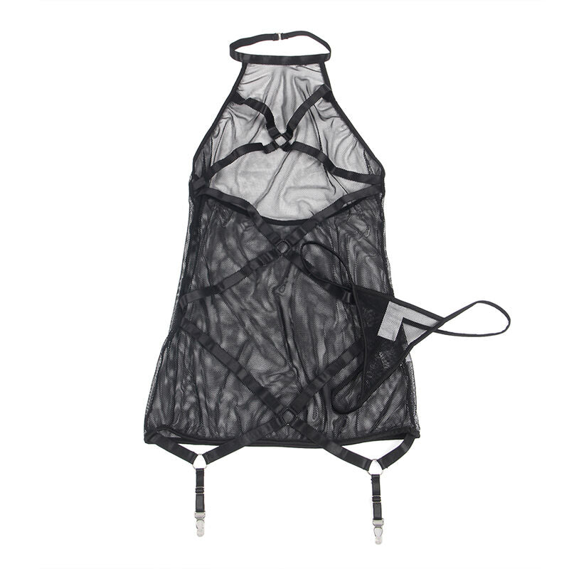 SUBLLIME - TRANSPARENT HALTER NECK DRESS BLACK S/M - My naughty haven #