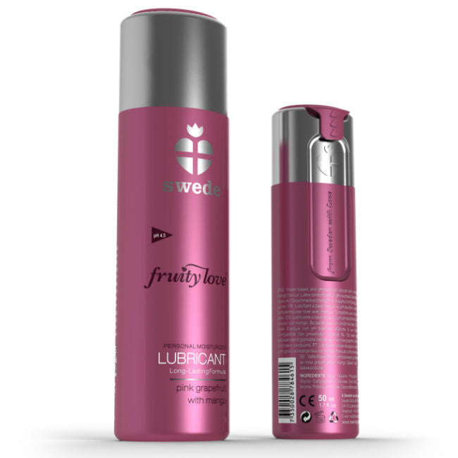 SWEDE - FRUITY LOVE LUBRICANT PINK GRAPEFRUIT WITH MANGO 100 ML - My naughty haven #