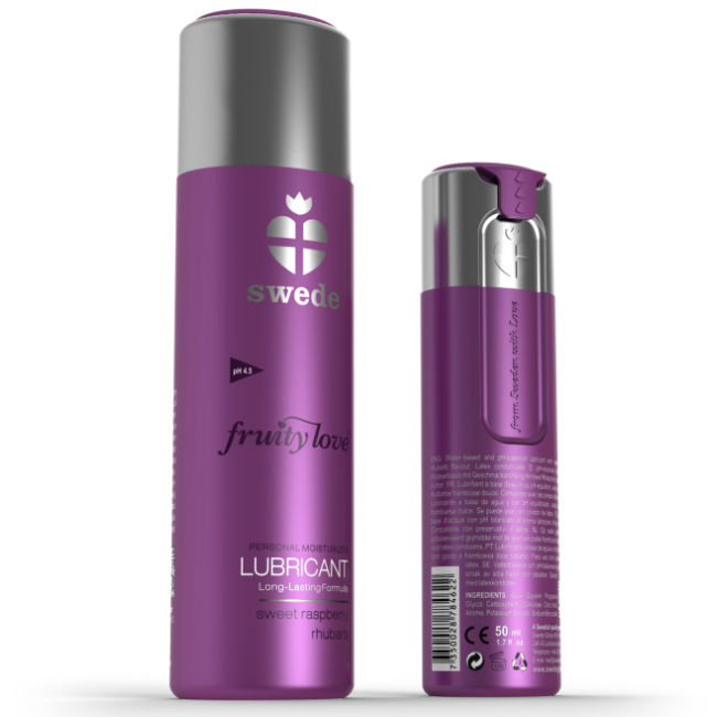 SWEDE - FRUITY LOVE LUBRICANT RASPBERRY RHUBARB 100 ML - My naughty haven #